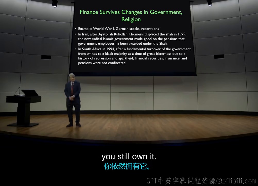 Finance Survives Regime Change
